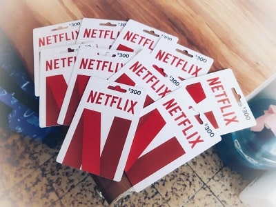 Netflix con tarjetas de regalo